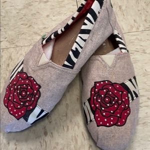 Rhinestone embellished Flats